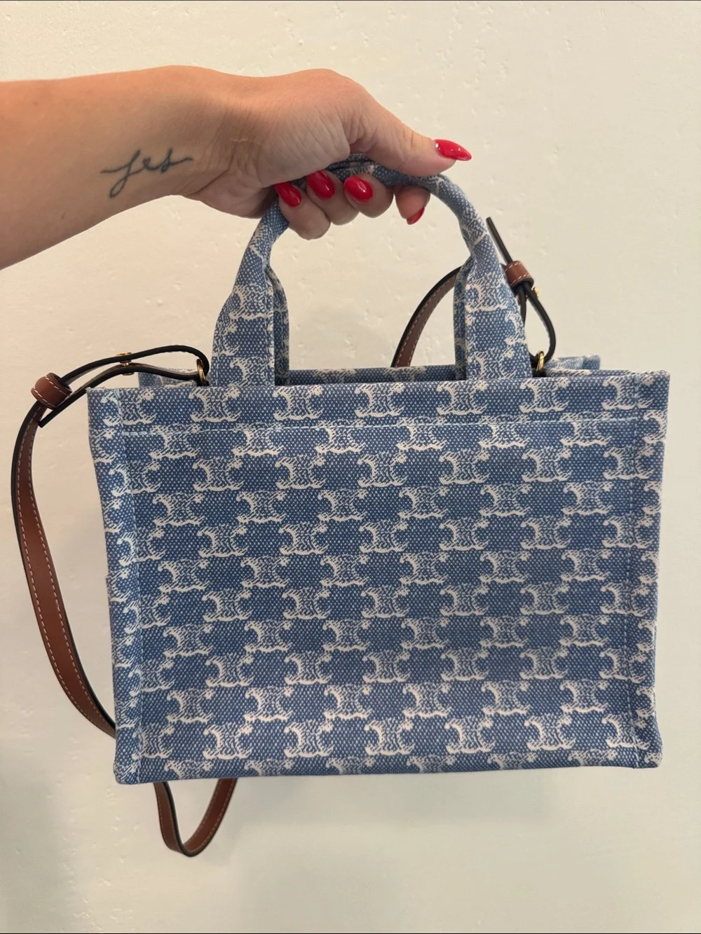 Celine denim Cabas Thais Tote